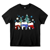 Black dental christmas tree teeth and winter ado Heavy Core Tee - OliviaCreatesArt