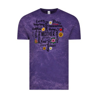 Cloud Purple Mother Vintage Tee - CowhideDigitalArt