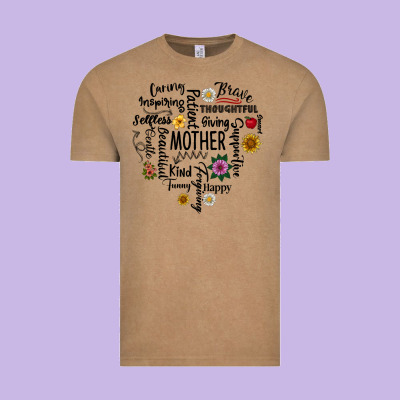 Mother Vintage Tee Designed By Cowhidedigitalart