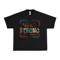 Black She is strong proverbs 31:25 Urban Heavy Tee - LillyAllenDesigns
