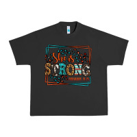 Pigment Black She is strong proverbs 31:25 Urban Heavy Tee - LillyAllenDesigns
