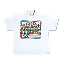 White She is strong proverbs 31:25 Urban Heavy Tee - LillyAllenDesigns
