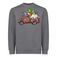 Storm happy easter pink truck with bunny Heavyweight Sweatshirt - RanaPortraitStore