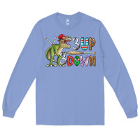 Colony Blue 3 up 3 down rex Long Sleeve Tee - CowhideDigitalArt