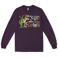 Plum 3 up 3 down rex Long Sleeve Tee - CowhideDigitalArt