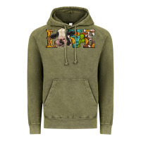 Vintage Olive Western Love Holstein Cow Vintage Hoodie - LillyAllenDesigns