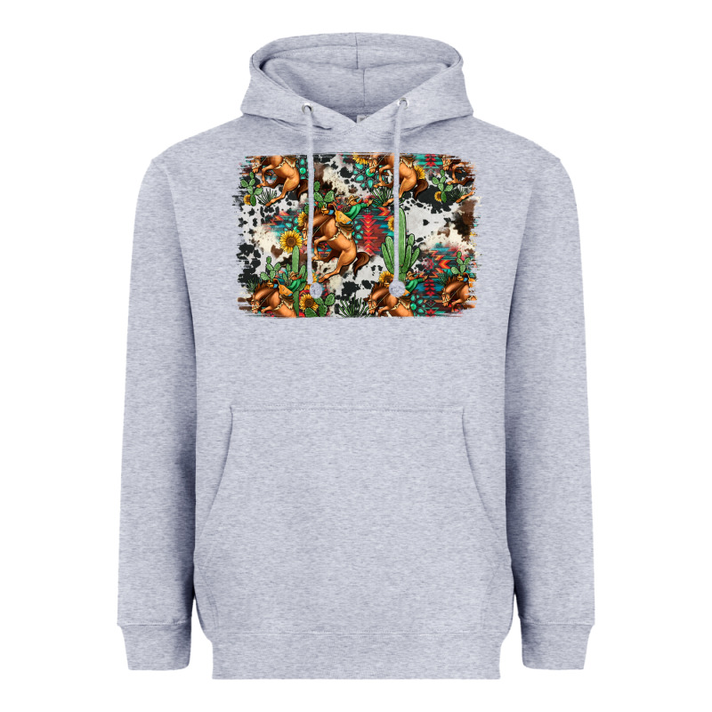 Western Rodeo Background Heavyweight Hoodie by Jasminsmagicworld | Teevron