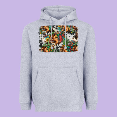 Western Rodeo Background Heavyweight Hoodie Designed By Jasminsmagicworld
