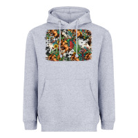 Heather Grey western rodeo background Heavyweight Hoodie - Jasminsmagicworld
