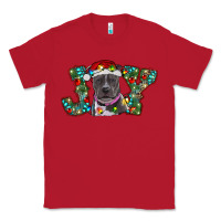 Red christmas joy pitbull Classic Tee - RanaPortraitStore