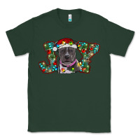 Sports Green christmas joy pitbull Classic Tee - RanaPortraitStore