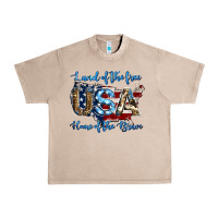 French Oak land of the free home of the brave american flag background Urban Heavy Tee - Jasminsmagicworld