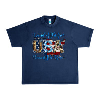 Navy land of the free home of the brave american flag background Urban Heavy Tee - Jasminsmagicworld