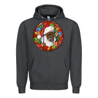 Smoke Black Santa Christmas Zipper Hoodie - RanaPortraitStore