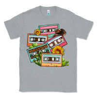 Heather Grey 90s country caassette tapes Classic Tee - OliviaCreatesArt