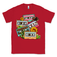Red 90s country caassette tapes Classic Tee - OliviaCreatesArt
