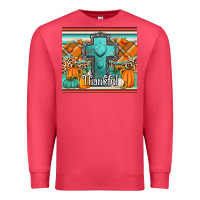 Cardinal fall thankfull cross Premium Sweatshirt - Jasminsmagicworld