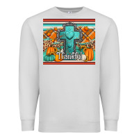 Dove Grey fall thankfull cross Premium Sweatshirt - Jasminsmagicworld