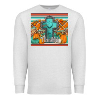 Oatmeal Heather fall thankfull cross Premium Sweatshirt - Jasminsmagicworld