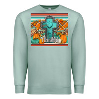 Seafoam fall thankfull cross Premium Sweatshirt - Jasminsmagicworld