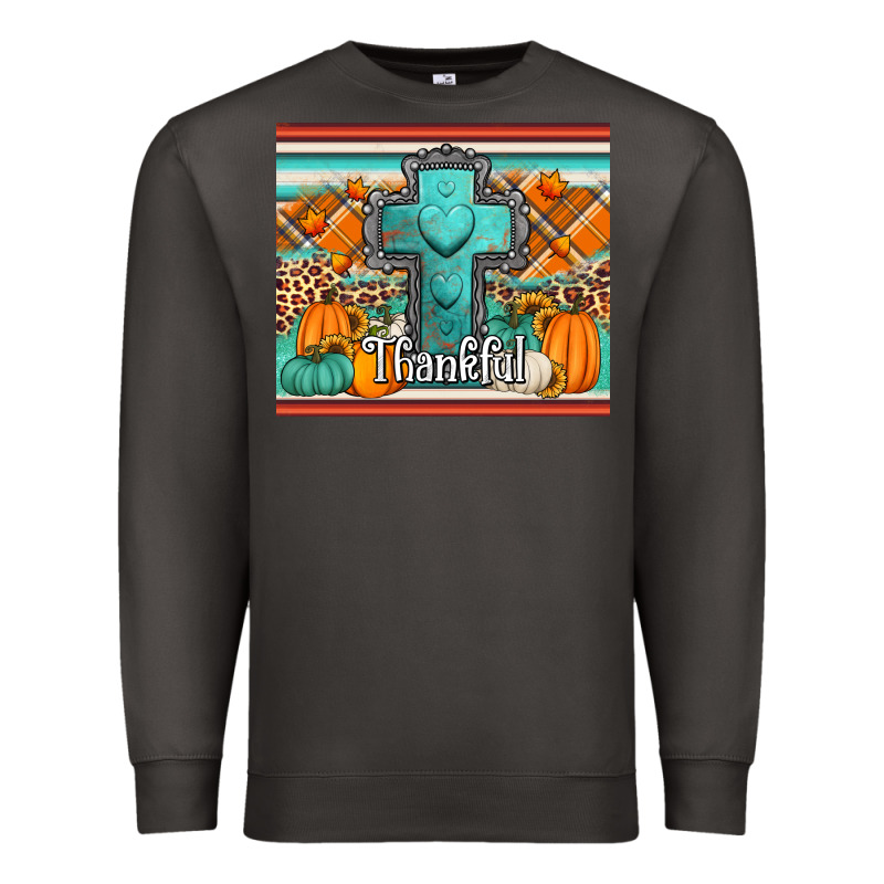 Fall Thankfull Cross Premium Sweatshirt by Jasminsmagicworld | Teevron