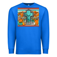 True Royal fall thankfull cross Premium Sweatshirt - Jasminsmagicworld