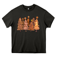 Asphalt melanin christmas trees with lights Heavy Core Tee - FaDigitalArtStudio