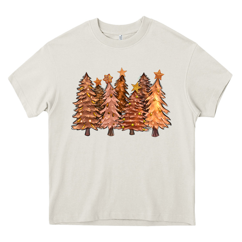 Melanin Christmas Trees With Lights Heavy Core Tee by FaDigitalArtStudio | Teevron