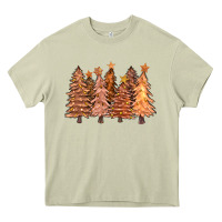 Mossy melanin christmas trees with lights Heavy Core Tee - FaDigitalArtStudio