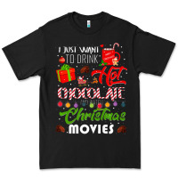 Black i just want to drink hot chocolate watch christmas movies premium Premium Tee - baoMotion