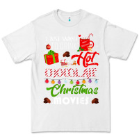 White i just want to drink hot chocolate watch christmas movies premium Premium Tee - baoMotion