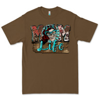 Cacao Mom life skull Mother's Day Premium Tee - FaDigitalArtStudio