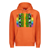 Carrot st patricks day rainbow brushstroke Premium Hoodie - Artiststas