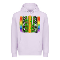 Lilac st patricks day rainbow brushstroke Premium Hoodie - Artiststas