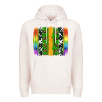 Pale Pink st patricks day rainbow brushstroke Premium Hoodie - Artiststas