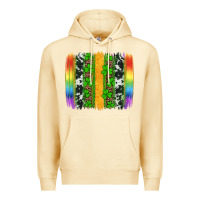Pina Colada st patricks day rainbow brushstroke Premium Hoodie - Artiststas