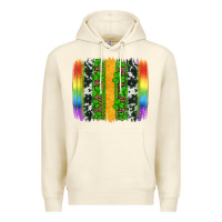 Sandshell st patricks day rainbow brushstroke Premium Hoodie - Artiststas