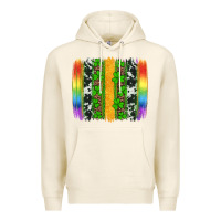 Tofu st patricks day rainbow brushstroke Premium Hoodie - Artiststas