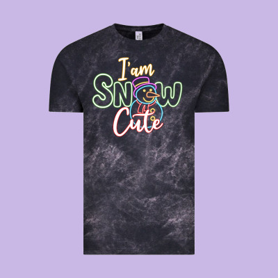 T Am Snow Cute Vintage Tee Designed By Cowhidedigitalart