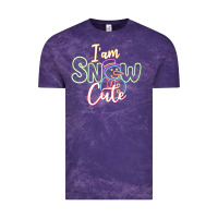 Cloud Purple T am SNOW CUTE Vintage Tee - CowhideDigitalArt