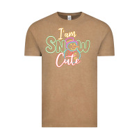 Vintage Coffee T am SNOW CUTE Vintage Tee - CowhideDigitalArt