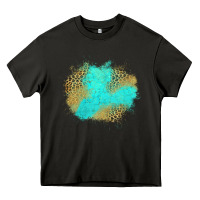 Asphalt turquoise leopard patch Heavy Core Tee - Jasminsmagicworld