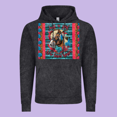 Just A Girl Who Loves Horses Vintage Hoodie Designed By Lillyallendesigns