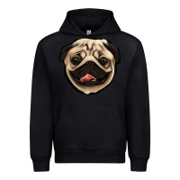 Black pug Urban Hoodie - Jasminsmagicworld