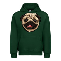 Forest Green pug Urban Hoodie - Jasminsmagicworld