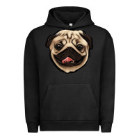 Pigment Black pug Urban Hoodie - Jasminsmagicworld