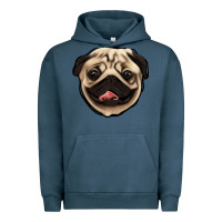Pigment Midnight Navy pug Urban Hoodie - Jasminsmagicworld