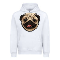 White pug Urban Hoodie - Jasminsmagicworld