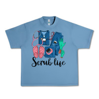 Pebble Blue Scrub Life Nurse Urban Heavy Tee - LillyAllenDesigns