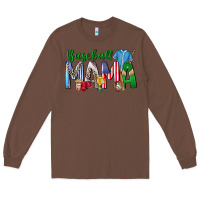Chestnut baseball mama Long Sleeve Tee - CowhideDigitalArt